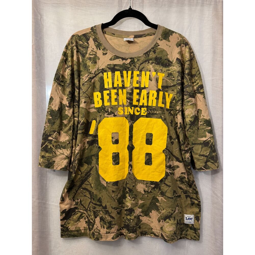 Kacey Lee camouflage graphic top